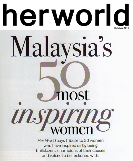 Fione Tan - Malaysia’s 50 most inspiring women 2010
